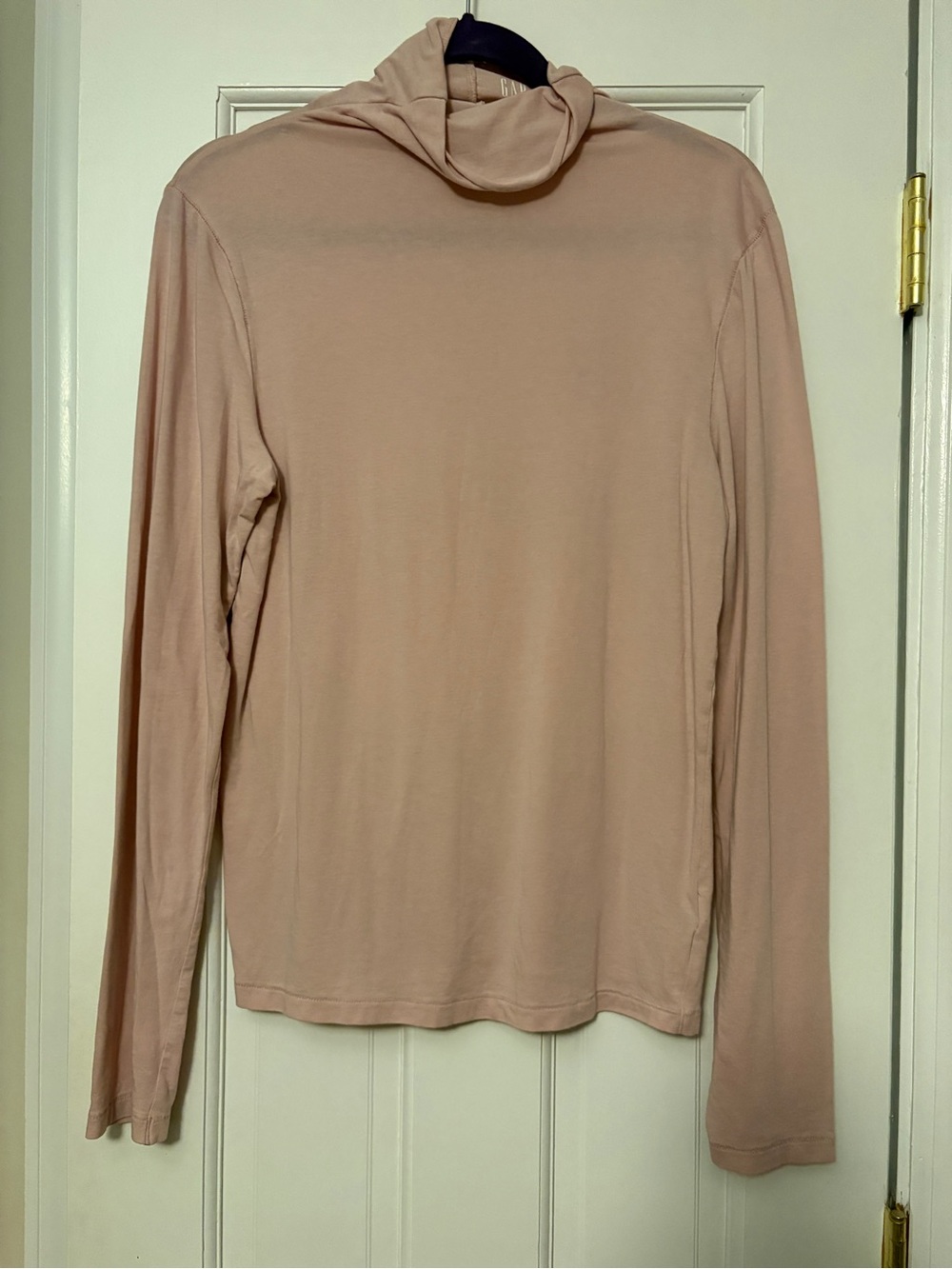 GAP Long Sleeve Lightweight Blush Turtleneck